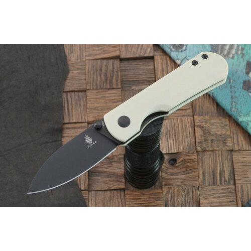 фото Складной нож kizer knives yorkie сталь m390, g-10 слоновая кость