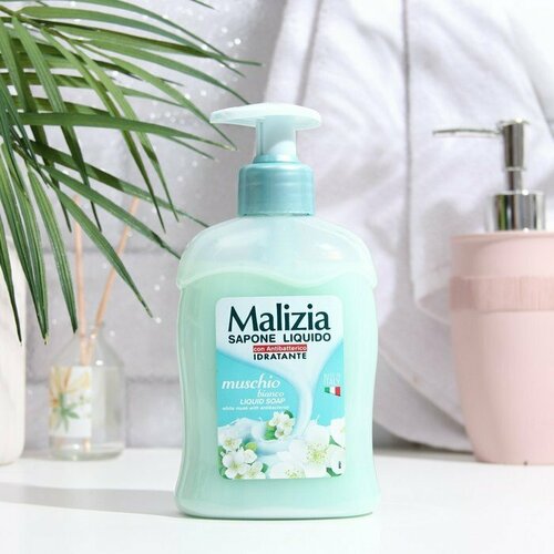 Мыло жидкое MALIZIA белый мускус, 300 мл (комплект из 7 шт)