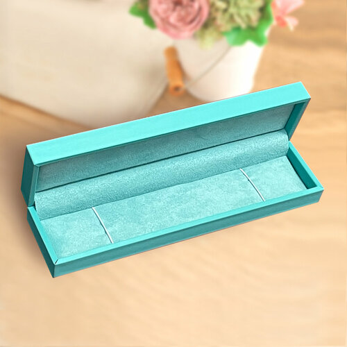 Коробочка для браслета, часов цвета тиффани. Пеналы для браслетов. Ювелирная упаковка