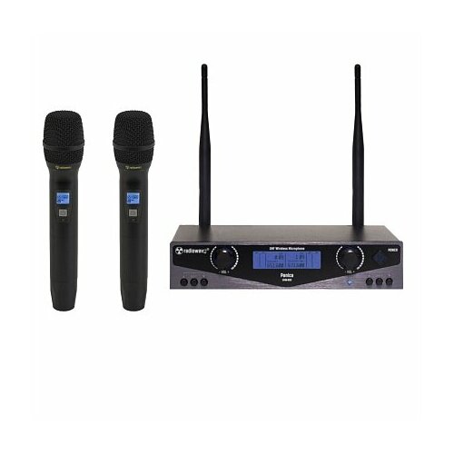 Radiowave UHM-802 микрофонная радиосистема Одна база 2 головных микрофона UHF 1780000₽