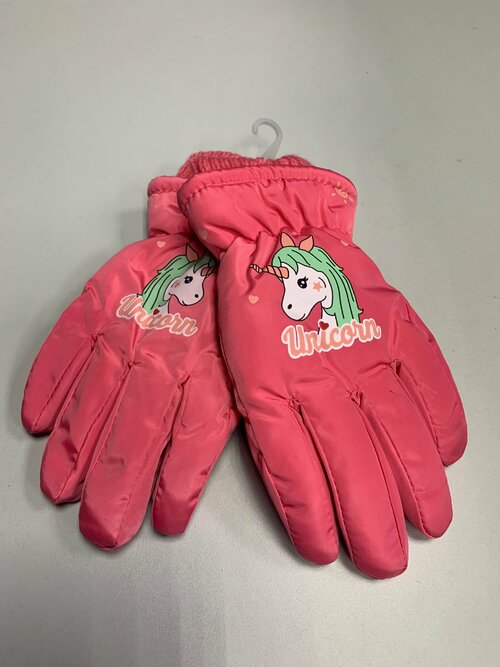 Перчатки, размер 6, розовый