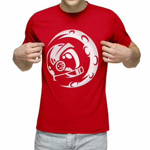 Футболка Us Basic, размер XL, красный мужская футболка космонавт l желтый