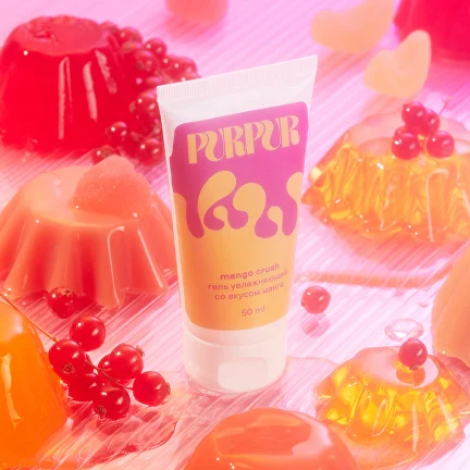 Лубрикант на водной основе со вкусом манго Purpur, 50 мл