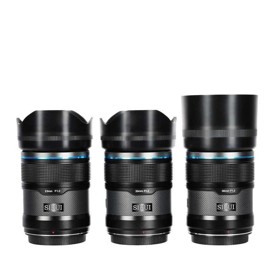 Комплект объективов Sirui Sniper 23/33/56mm F1.2 X-Mount Чёрный AS-3S-XB