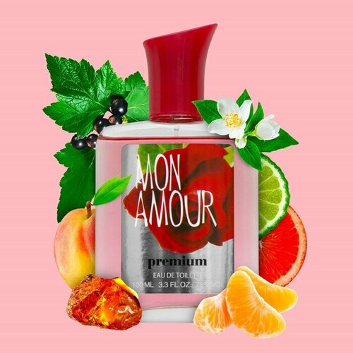 Туалетная вода для женщин Mon Amour, 100 мл туалетная вода atelier flou monsieur mon amour eau de parfum 100 ml унисекс цвет бесцветный