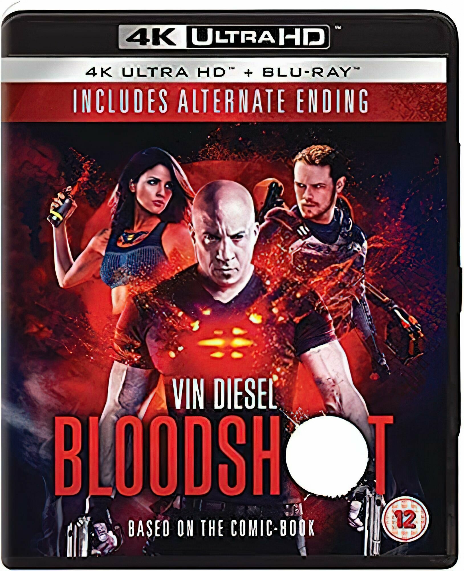 Бладшот. Bloodshot (2020, 4K UHD Blu-ray + Blu-ray, фильм) фантастика, боевик c Вином Дизелем / 16+, импортное издание с русским языком