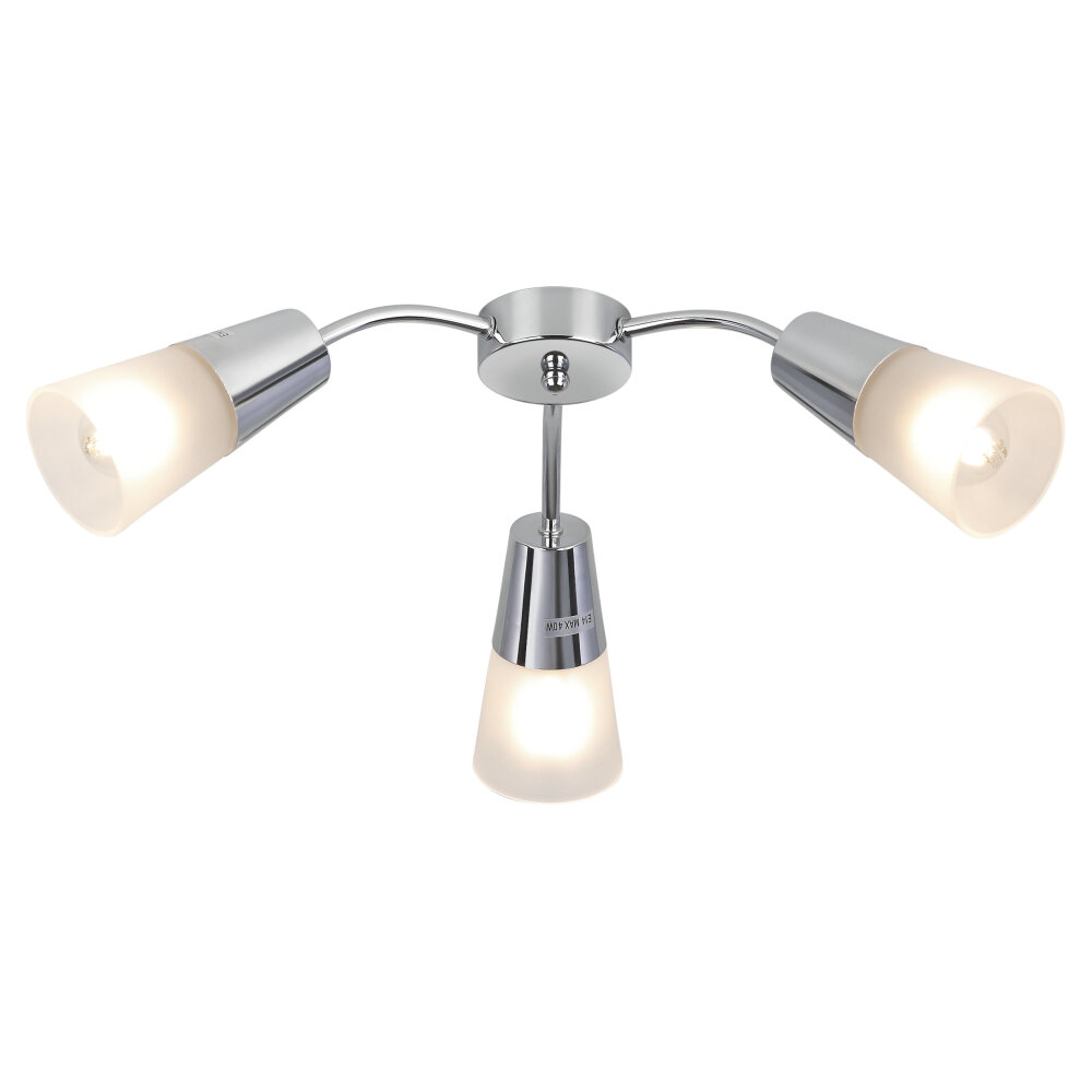 фото Люстра потолочная накладная Rivoli Raquel 9135-303 на кухню, в детскую комнату, в спальню, в коридор, в прихожую лофт для натяжного потолка E14, 60 Вт