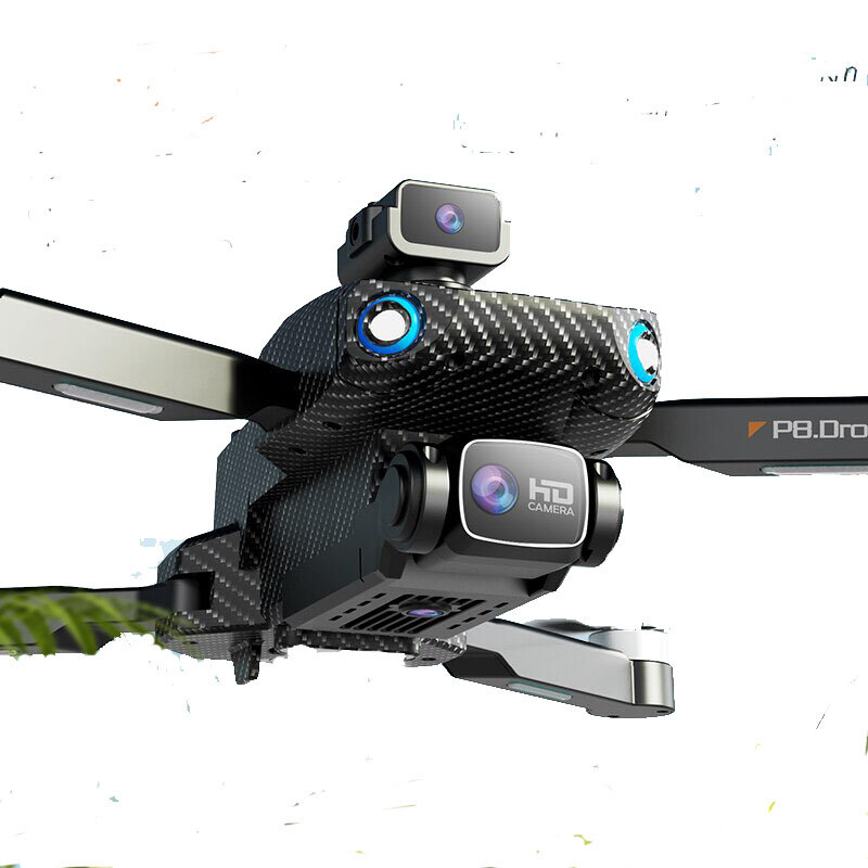 Квадрокоптер P8Pro Plus с радаром от препятствий GPS/Глонасс дрон 2мя камерами 8K/HD и 2мя аккумуляторами