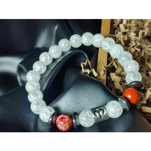 фото Браслет, варисцит, яшма, сердолик, белый hrustalek