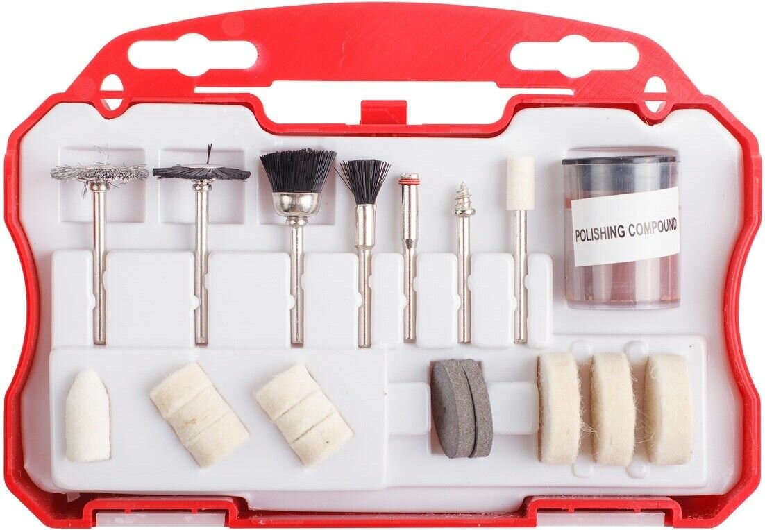 Набор оснастки для гравера WORTEX 20 предметов (MGK020P11511) — фото 1