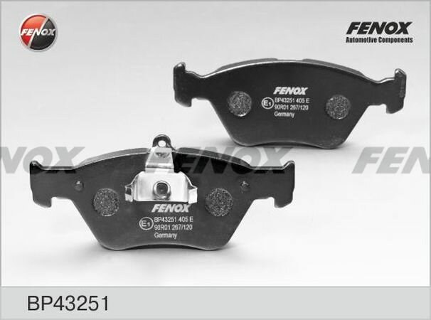 Тормозные колодки дисковые передние FENOX BP43251