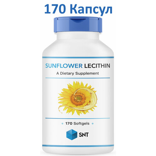 Sunflower Lecithin 1200 mg (Лецитин из подсолнечника) 170 softgels, SNT