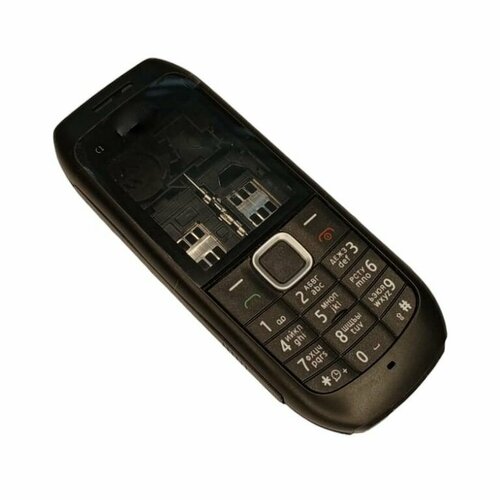 Корпус для Nokia C1-00 с клавиатурой (Цвет: черный)