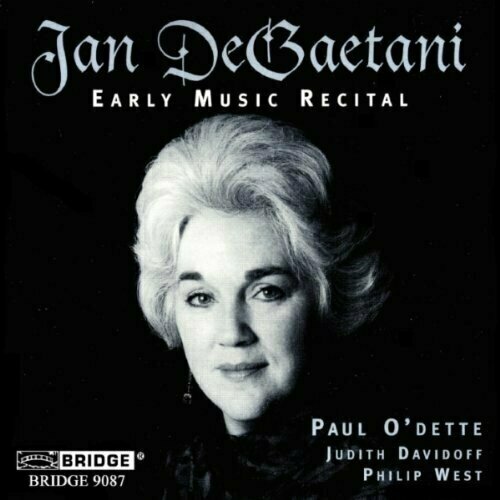 AUDIO CD Jan DeGaetani - Early Music Recital