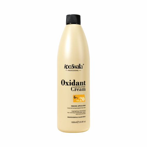 Крем-оксидант Kooswalla Professional 6%, окислитель при окрашивании волос, увлажняющий с аргановым маслом