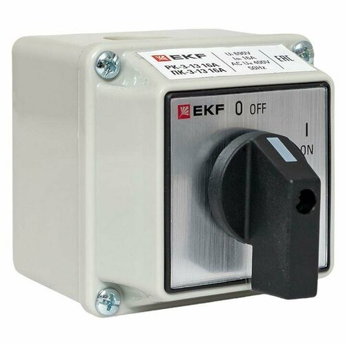 Переключатель кулачковый ПК-3-13 3П 16А вкл-выкл IP54 EKF pk-3-13-16 402400₽