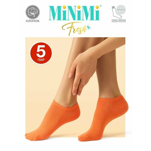 фото Носки minimi, 5 пар, 5 уп., размер 39-41, оранжевый