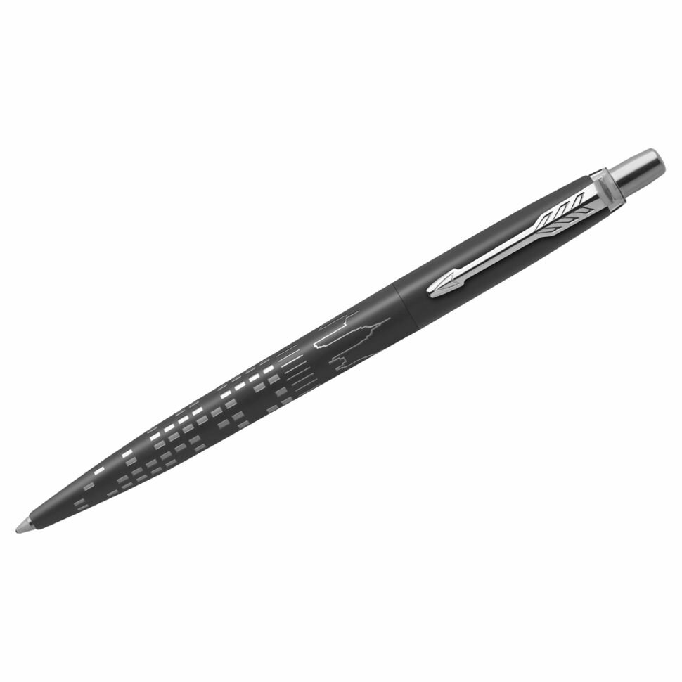 Ручка шариковая Parker "Jotter New York Black CT" синяя, 1,0мм, кнопочн, подарочная упаковка