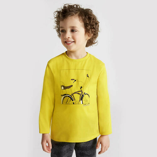 фото Лонгслив mayoral, размер 122 (7 лет), желтый