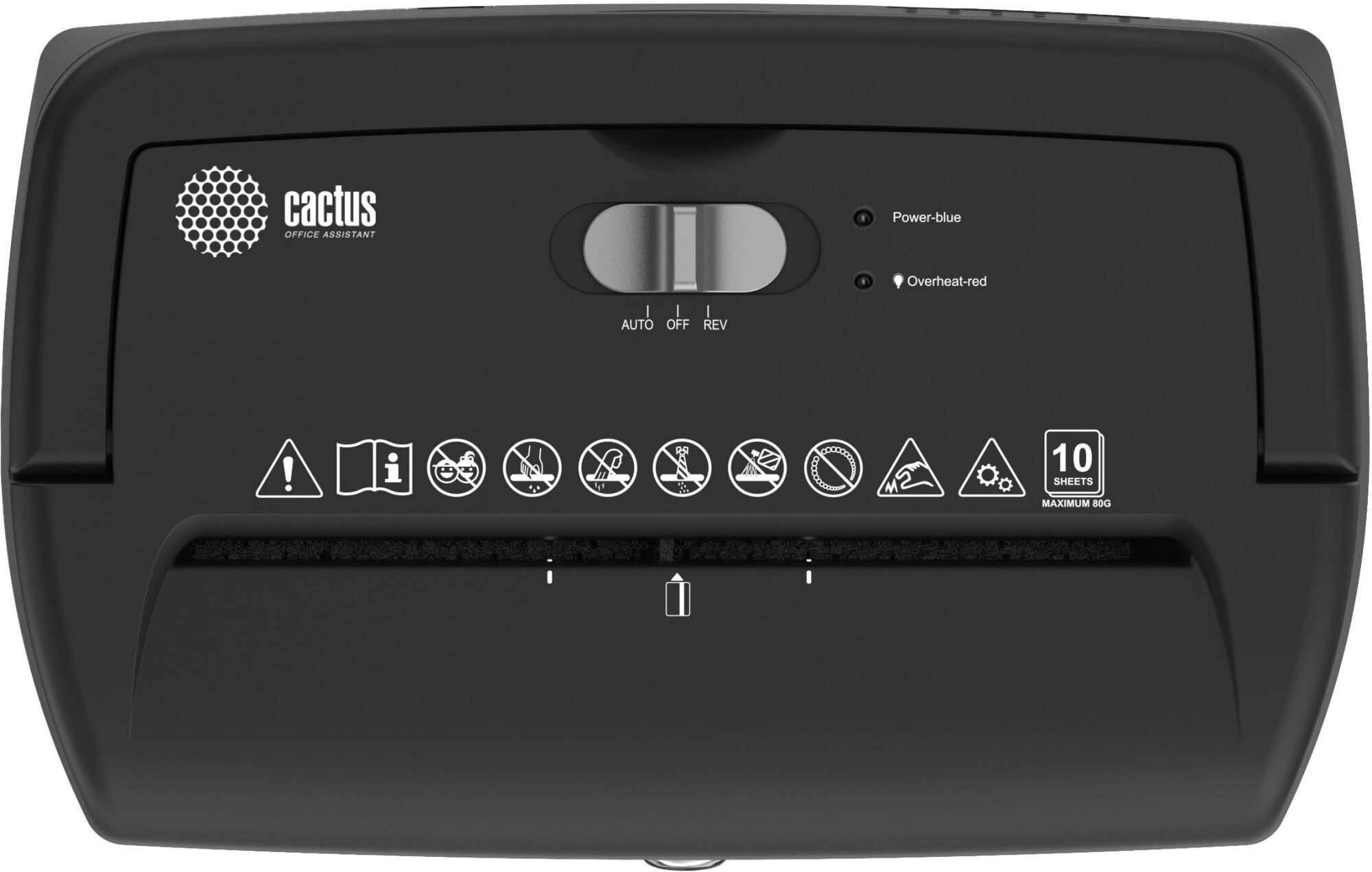 Шредер Cactus CS-SH-10-21-5X18 (секр. P-4) перекрестный 10лист. 21лтр. скрепки скобы пл. карты — фото 3