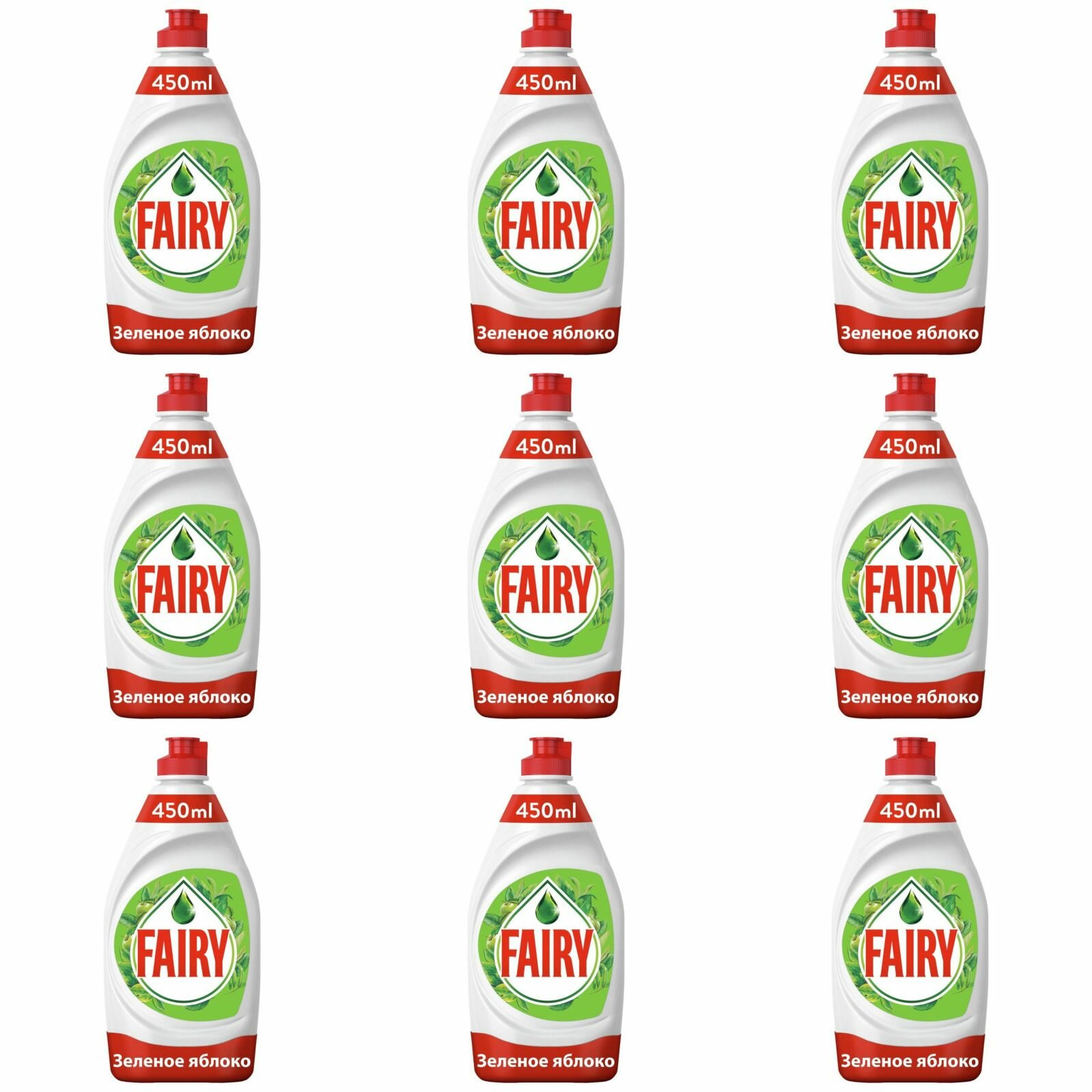 Средство для мытья посуды Fairy Зеленое яблоко 450мл PROCTER&GAMBLE - фото №2