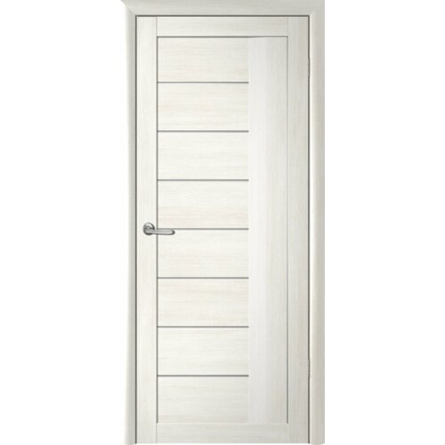 Межкомнатная дверь (дверное полотно) Albero Марсель покрытие Эко-шпон / ПО Белый кипарис Мателюкс 80х200