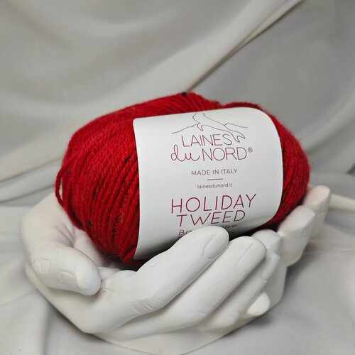Пряжа Laines du Nord Holiday Tweed Твид шерсть - цвет 05 красный