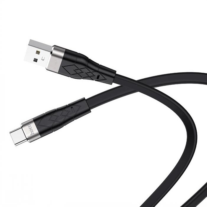 Cable / Кабель USB HOCO X53 Angel для Type-C, 3.0 A, длина 1.0 м, черный