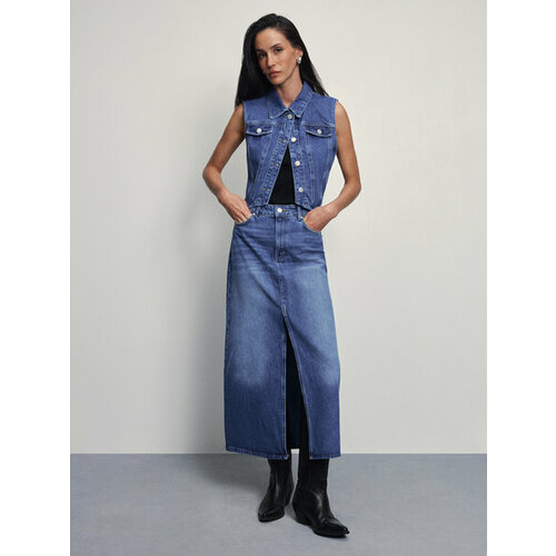 фото Юбка zarina, размер xl (ru 50)/170, синий