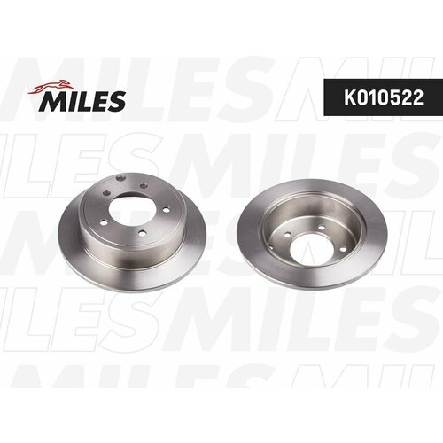 Диск тормозной задний MILES K010522 для ам Mitsubishi Lancer X Lancer X Sportback 262х10 мм 2896₽