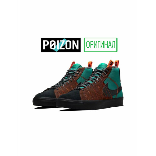 фото Кеды nike blazer, размер 8.5 us, коричневый