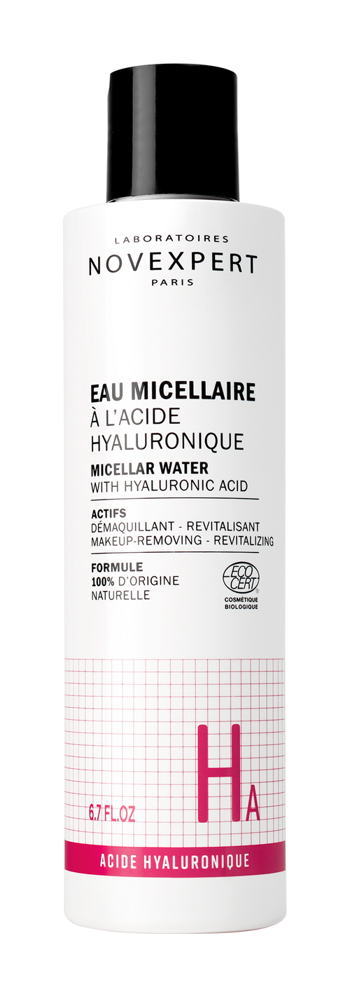 NOVEXPERT Micellar Water With Hyaluronic Acid Мицеллярная вода с гиалуроновой кислотой, 200 мл