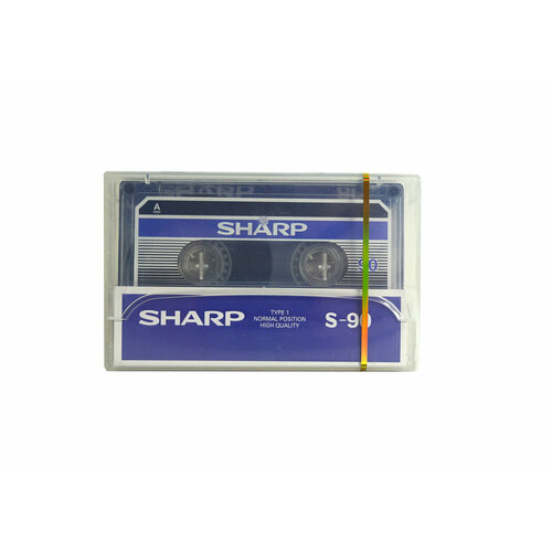 Аудиокассета SHARP S-90 в прозрачной упаковке аудиокассета запечатанная crux zz 90 type i normal position