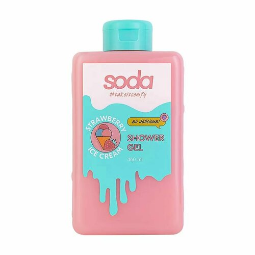 SODA Гель для душа #takeitcomfy STRAWBERRY ICE CREAM 460мл