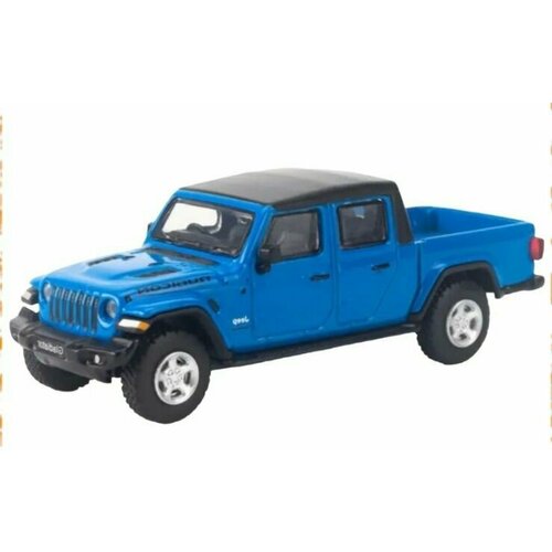 Модель машины WELLY 1:38 Jeep Gladiator, пруж. мех, синий игрушка модель welly машинка 1 38 jeep wrangler rubicon 2007 пруж мех черный
