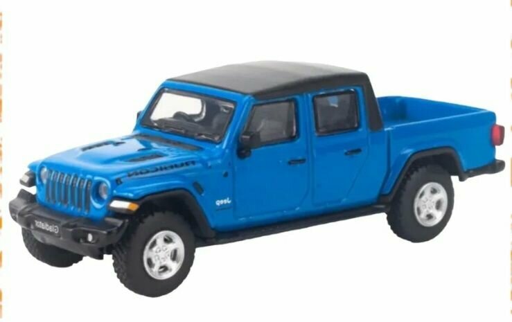 Модель машины WELLY 1:38 Jeep Gladiator, пруж. мех, синий