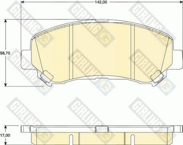 Колодки тормозные nissan qashqai 1.6/2.0 07-/x-trail 07- передние