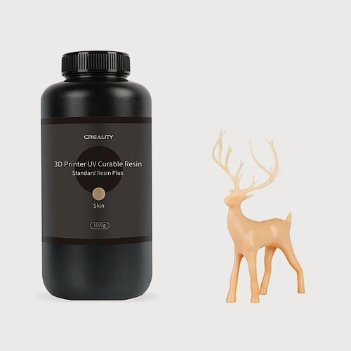 Изображение товара Фотополимерная смола Creality UV Curable Standard Resin, бежевый телесный 1 кг.