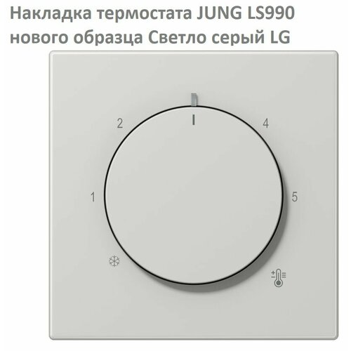 Термостата лицевая панель JUNG LS 990 Светло-серый LS1749BFLG нового образца для FTR231