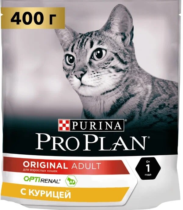 Сухой корм для кошек Pro Plan Original для поддержания здоровья почек с курицей 400 г