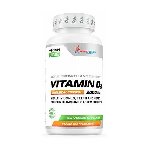 WESTPHARM Vegan Line Vitamin D3 2000 IU (60капс)