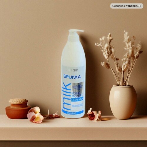 ЕCLAIR Шампунь для волос SPUMA Козье молоко 1000мл