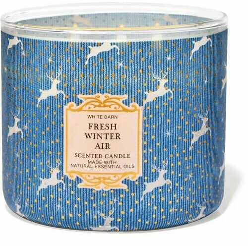 Bath and Body Works свеча ароматическая с 3-мя фитилями FRESH WINTER AIR