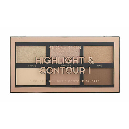 Палетка для контуринга и стробинга / Profusion Highlight & Contour I Palette