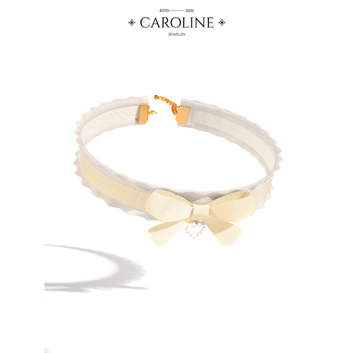 фото Чокер caroline jewelry, жемчуг имитация, длина 29 см., белый