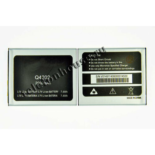 Аккумулятор для Micromax Q4202 ORIG чехол mypads pettorale для micromax bolt warrior 2 plus q4202