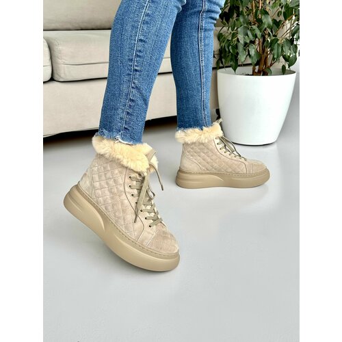 фото Ботинки tuffoni, размер 36, бежевый