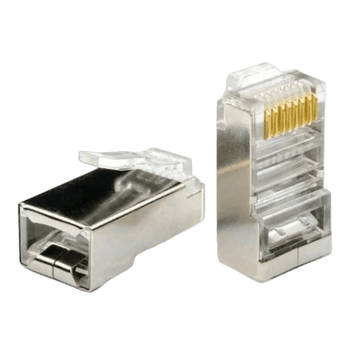 Коннектор RJ-45 Кат.5e (8P8C) экранированный комплект 2 штуки