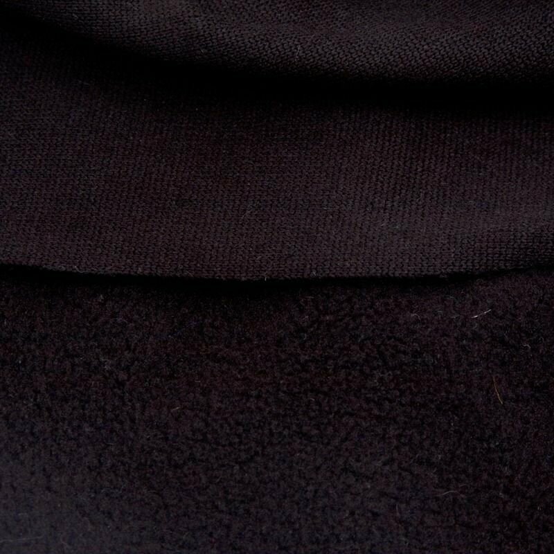 Флис односторонний цвет черный 1 м антипиллинг плотность 130 гр/м2 для рукоделия шитья (100х150 см) Любой метраж одним отрезом