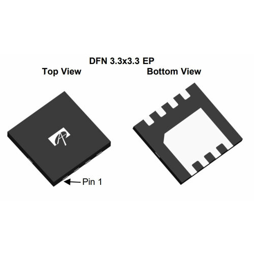 Микросхема AON7520 N-Channel MOSFET 30V 50A DFN3.3X3.3 10pcs n channel field effect mos tube sud50n03a kia50n03 50a 30v to 252